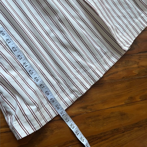 Reformation NEW Long Sleeve Button Front Halia Midi Dress August Stripe size 6 - Picture 12 of 15